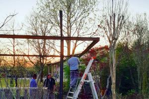 Realizzazione pergolato in ferro "corten"