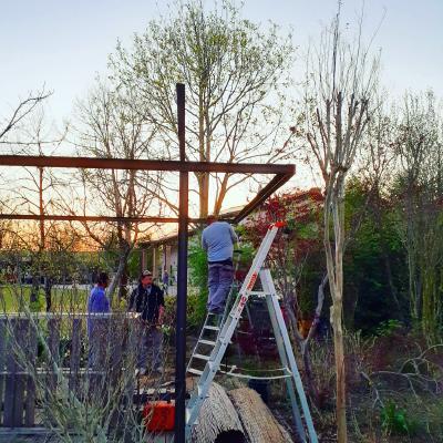 Realizzazione pergolato in ferro "corten"